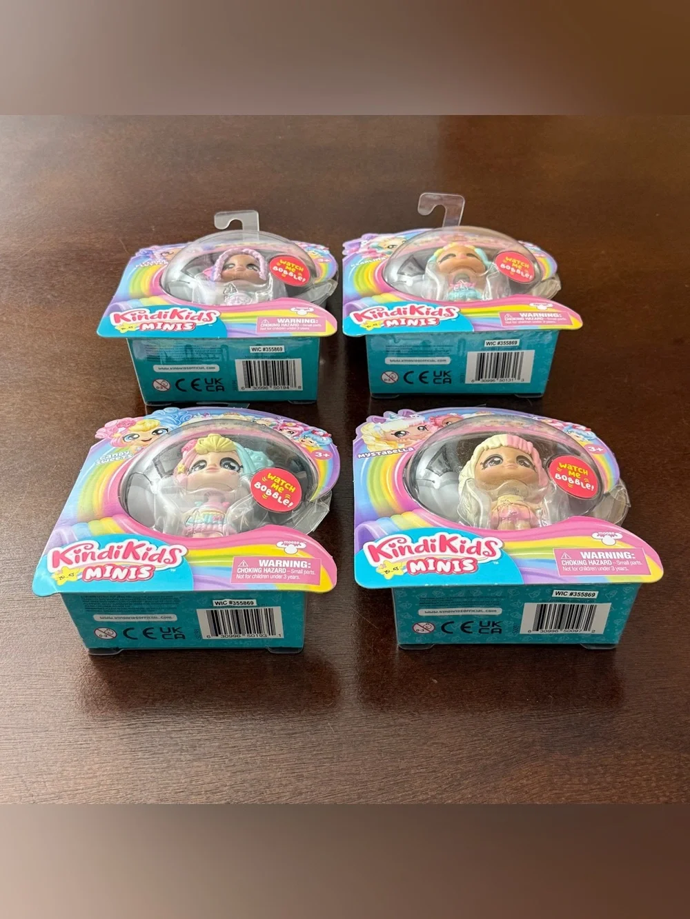 4 Kindi Kids Minis Mini Dolls Pearlina Candy Sweets Flora Mystabella New NIP NIB